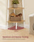 5-Tier Corner Shelf Unit - Natural Oak - Versatile Design for Living Room and Plant Display