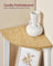 5-Tier Corner Shelf Unit - Natural Oak - Versatile Design for Living Room and Plant Display