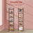 6-Tier Storage Rack - Wood - Brown - Versatile for Living Room