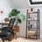 4-Tier Ladder Shelf - Wood - Hazelnut Brown and Black - Bedroom