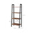 4-Tier Ladder Shelf - Wood - Hazelnut Brown and Black - Bedroom