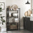 4-Tier Bookshelf - Engineered Wood - Rustic Brown