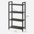 4-Tier Bookshelf - Engineered Wood - Rustic Brown