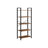 5-Tier Storage Rack - Steel Frame - Rustic Brown and Black