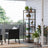 5-Tier Storage Rack - Steel Frame - Rustic Brown and Black