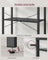 5-Tier Bookshelf - Steel Frame - Ebony Black