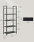 5-Tier Bookshelf - Steel Frame - Ebony Black