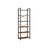 6-Tier Bookcase - Steel Frame - Special Walnut and Black - Freestanding Design