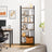 6-Tier Bookcase - Steel Frame - Special Walnut and Black - Freestanding Design