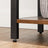6-Tier Bookcase - Steel Frame - Special Walnut and Black - Freestanding Design