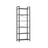 6-Tier Bookcase - Steel Frame - Special Walnut and Black - Freestanding Design