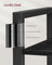 Freestanding Bookshelf - 6-Tier Industrial Design - Steel - Ebony Black