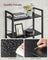 Freestanding Bookshelf - 6-Tier Industrial Design - Steel - Ebony Black