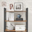 Tall Bookshelf - Steel Frame - Rustic Brown - 6-Tier Freestanding Shelf Unit