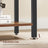 Tall Bookshelf - Steel Frame - Rustic Brown - 6-Tier Freestanding Shelf Unit
