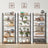 Tall Bookshelf - Steel Frame - Rustic Brown - 6-Tier Freestanding Shelf Unit