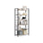 6-Tier Bookshelf - Steel Frame - Special Walnut and Black - Freestanding Design for Living Room