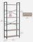 6-Tier Bookshelf - Steel Frame - Special Walnut and Black - Freestanding Design for Living Room
