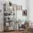 6-Tier Bookshelf - Steel Frame - Special Walnut and Black - Freestanding Design for Home Office and Living Room