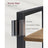6-Tier Tall Bookshelf - Steel Frame - Special Walnut and Black - Freestanding Unit for Living Room