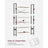 6-Tier Tall Bookshelf - Steel Frame - Special Walnut and Black - Freestanding Unit for Living Room