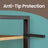 6-Tier Bookshelf - Steel Frame - Special Walnut and Black - Freestanding Design for Living Room