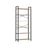 6-Tier Freestanding Tall Bookshelf - Steel Frame - Camel Brown