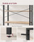 6-Tier Freestanding Tall Bookshelf - Steel Frame - Camel Brown
