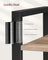 6-Tier Freestanding Tall Bookshelf - Steel Frame - Camel Brown