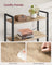 6-Tier Freestanding Tall Bookshelf - Steel Frame - Camel Brown