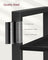 Freestanding Bookshelf - 6-Tier Industrial Design - Steel - Ebony Black