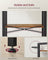 4-Tier Bookshelf - Wood - Rustic Brown