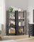 4-Tier Bookshelf - Engineered Wood - Ebony Black