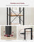 5-Tier Storage Rack - Steel Frame - Rustic Brown and Black - Durable Design for Everyday Use