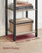 5-Tier Bookshelf - Steel Frame - Rustic Brown and Black