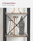 5-Tier Bookshelf - Steel Frame - Rustic Brown and Black