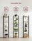 5-Tier Bookshelf - Steel Frame - Rustic Brown and Black