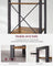 6-Tier Bookshelf - Wood - Rustic Brown and Black - Open Storage Design for Office and Living Room