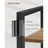6-Tier Bookshelf - Engineered Wood - Rustic Brown and Black - Open Storage Shelving