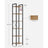 6-Tier Bookshelf - Engineered Wood - Rustic Brown and Black - Open Storage Shelving
