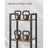 6-Tier Bookshelf - Engineered Wood - Rustic Brown and Black - Open Storage Shelving