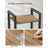 6-Tier Bookshelf - Engineered Wood - Rustic Brown and Black - Open Storage Shelving