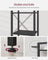 6-Tier Bookshelf - Particle Board - Ebony Black - Open Storage Design