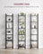 6-Tier Bookshelf - Particle Board - Ebony Black - Open Storage Design