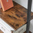 Ladder Shelf - 5-Tier Industrial Design - Wood - Rustic Brown and Black