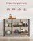 4-Tier Bookcase - Wood - Camel Brown - Industrial Rustic Design