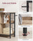 4-Tier Bookcase - Wood - Camel Brown - Industrial Rustic Design