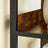 4-Tier Bookshelf - Wood - Rustic Brown and Black - Safety First with Anti-Tip Features