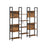 Large Bookshelf - Metal - Rustic Brown and Black - 14 Storage Shelves