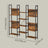 5-Tier Bookcase - Metal Frame - Rustic Brown and Black